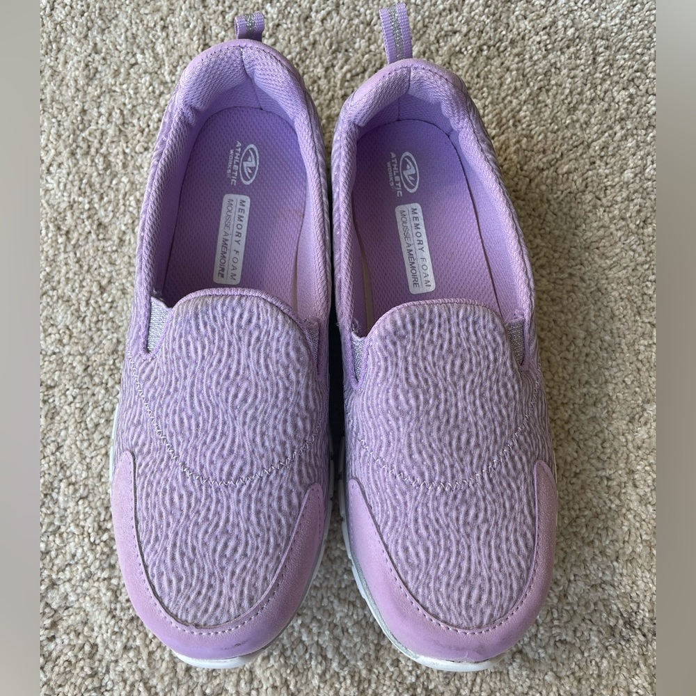 FREE W/ PURCHASE Athletic Works slip-on sneakers feat. Memory Foam insoles
